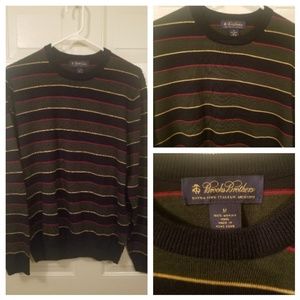 BROOKS BROTHERS Men's Merino Wool Stripe Sweater